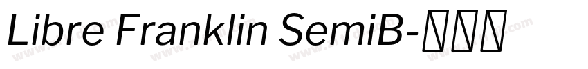 Libre Franklin SemiB字体转换 Libre Franklin SemiB字体转换